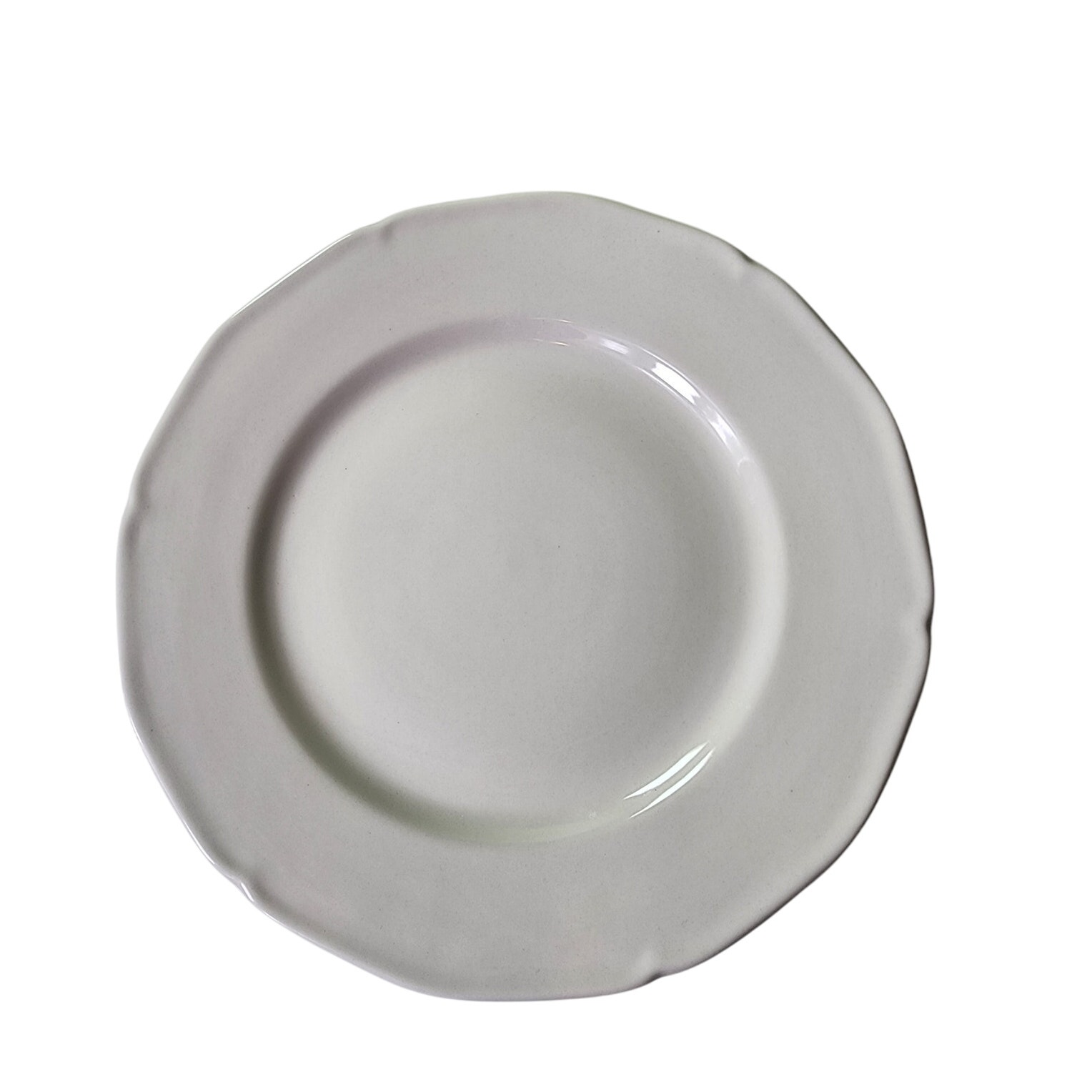Set of 4 FARBERWARE All White French Buffet 4550 11 Dinner Plates