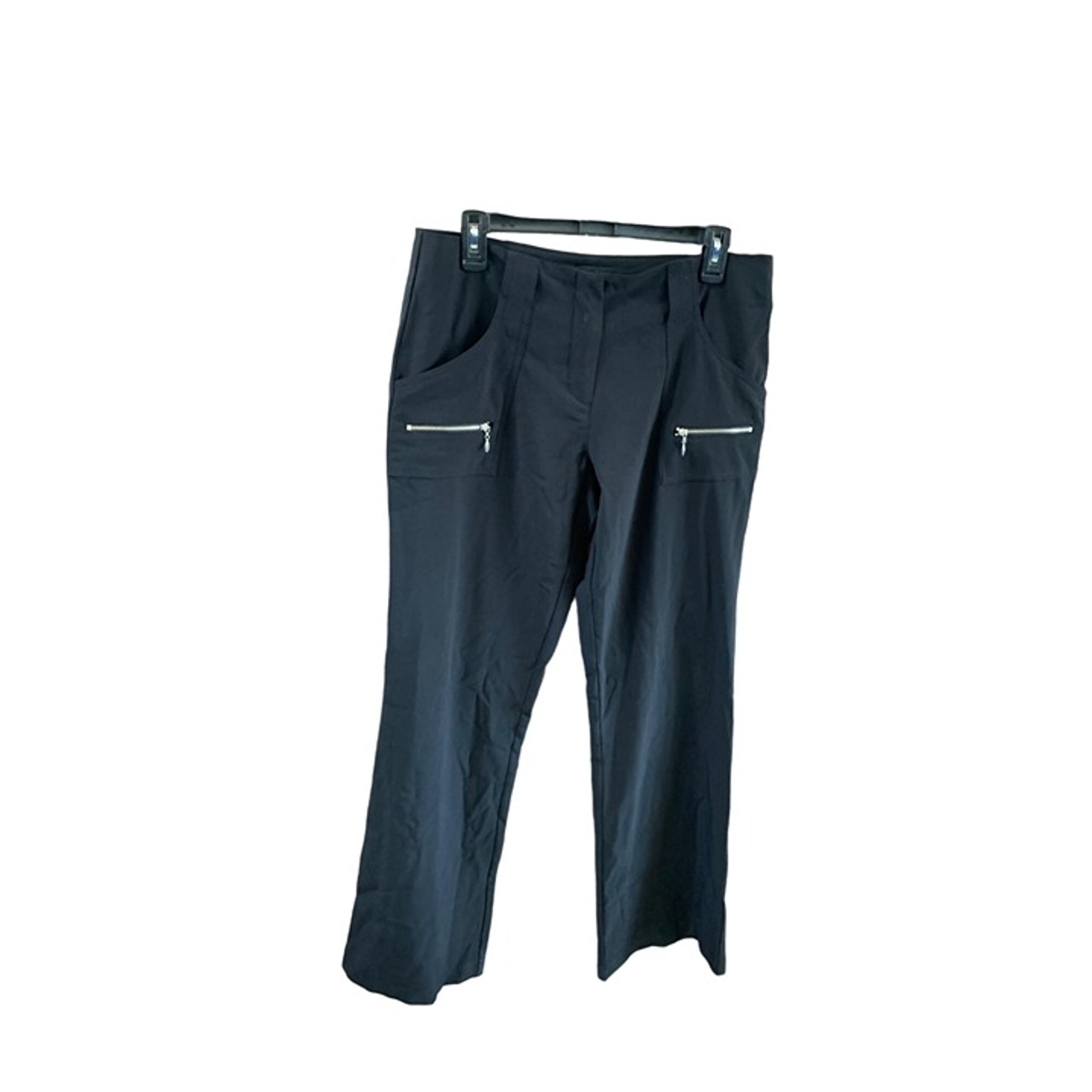 No Boundaries Stretch Womens Size 13 Juniors Black Dress Pants Polyester Zip Poc
