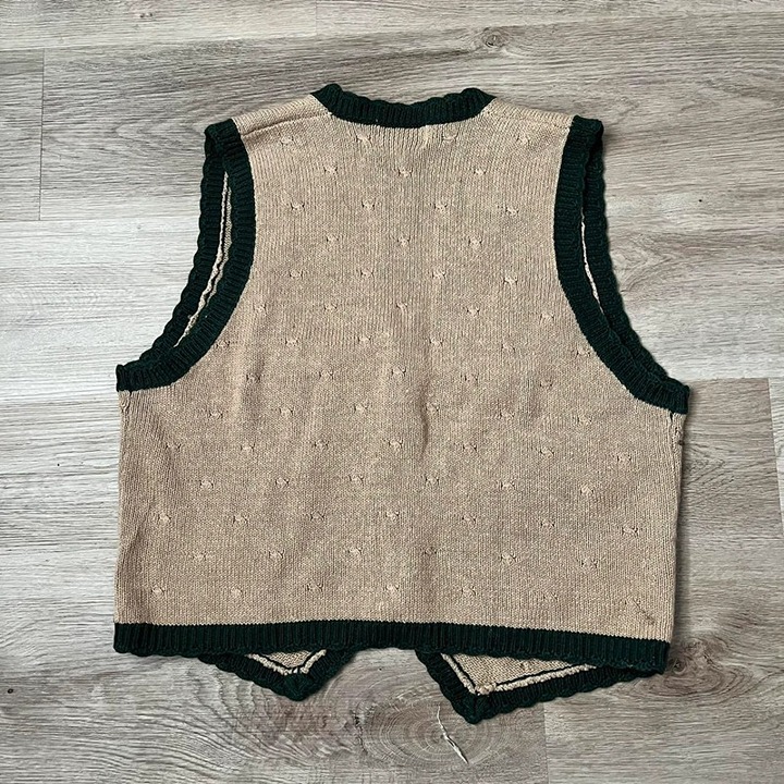 TopKnit Vest Adorable leaf knit sweater! Pair with crop white tee and orange bot