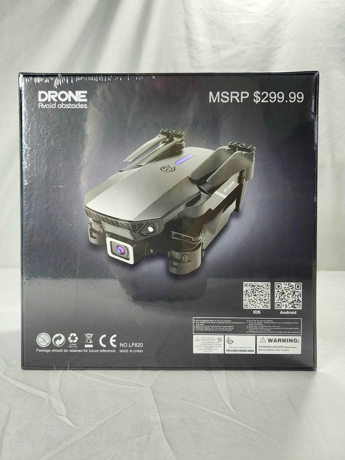 Myshle SMS Drone Avoid Obstacles Foldable Drones with 4K HD Camera New Sealed!