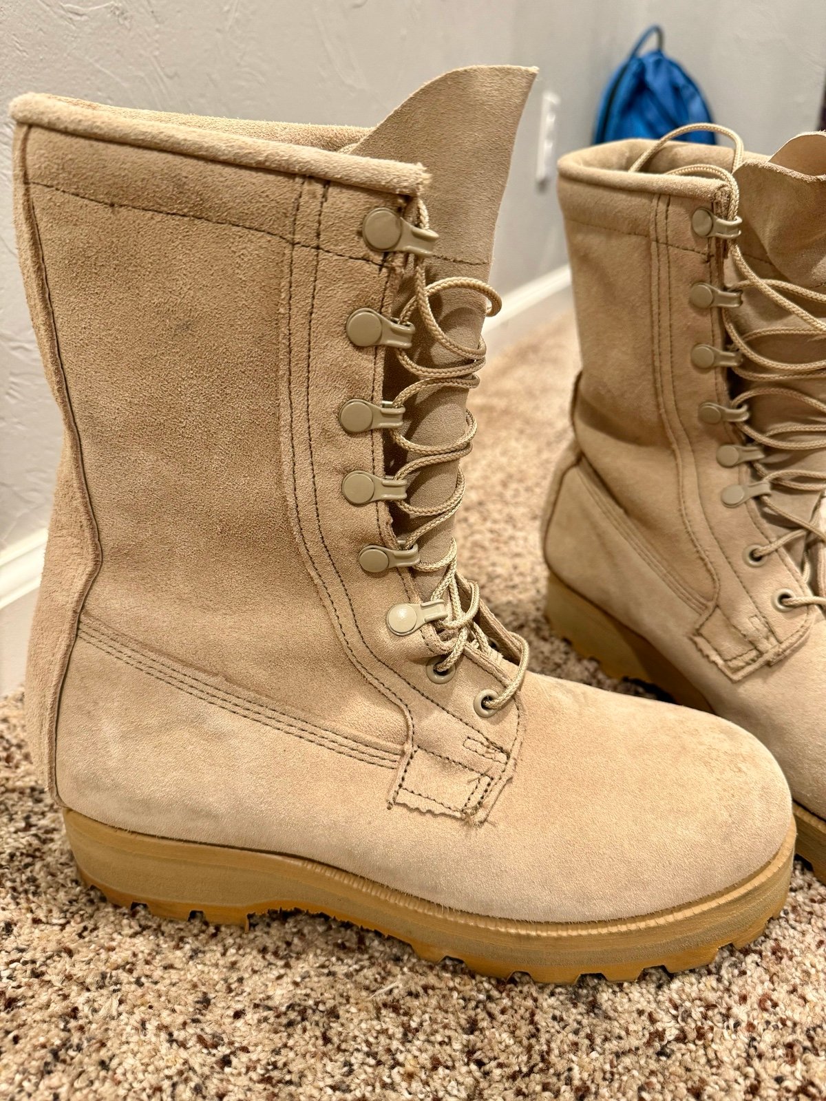 Combat boots - suede leather w/ Gore-Tex & Vibram - men’s 7-7.5 / women’s 9-9.