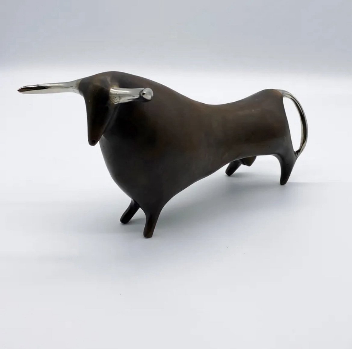 Brown statue bronze bull