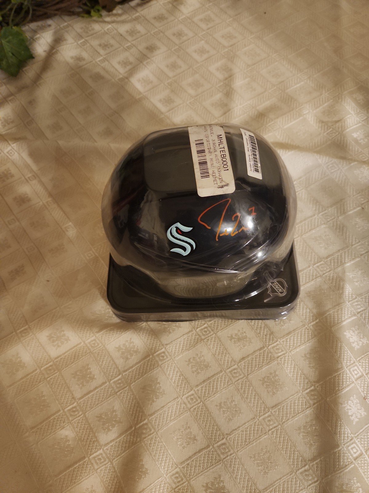 Jordan Eberle #7 Seattle Kraken Autograph Mini Helmet