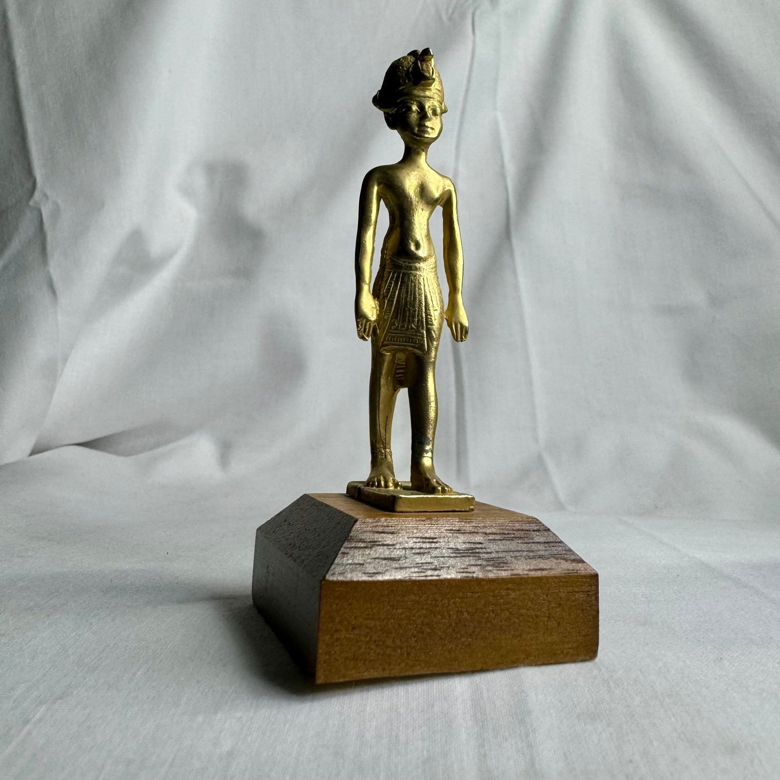 Vintage King Tutankhamun Statue Sculpture Museum Style Art