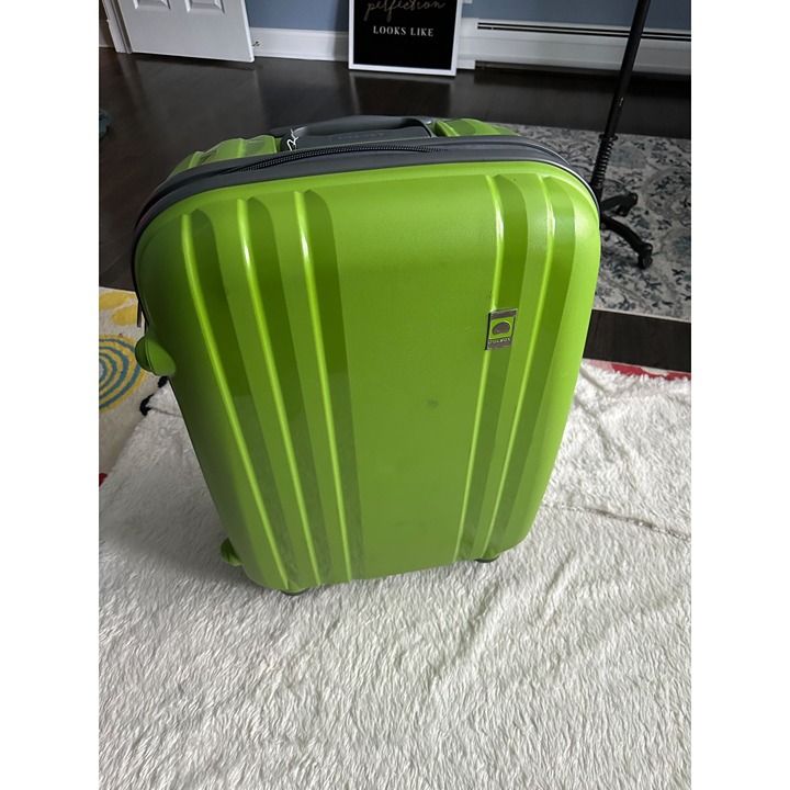 Delsey Luggage, Hardcase spinner retractable top handle - Lime