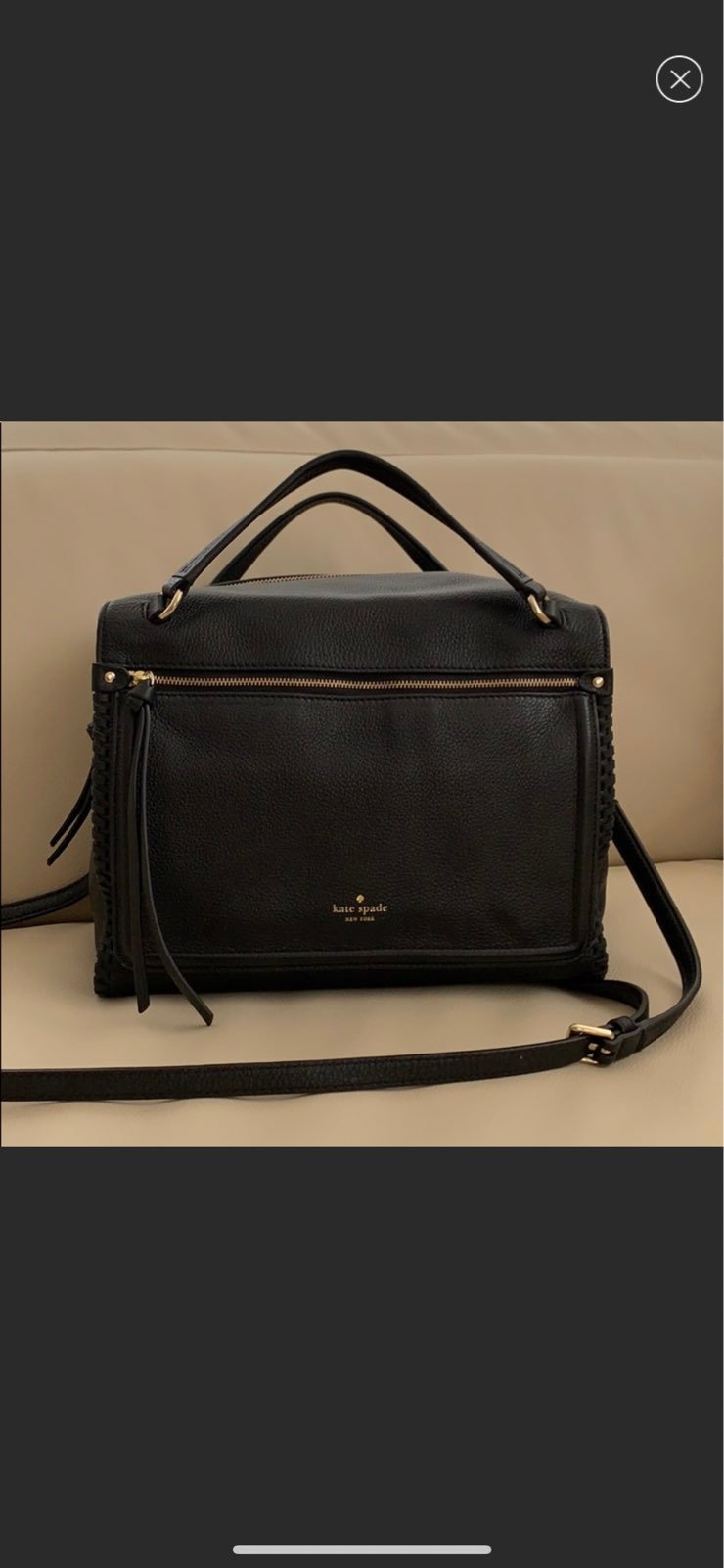 Kate Spade New York Black Leather Satche