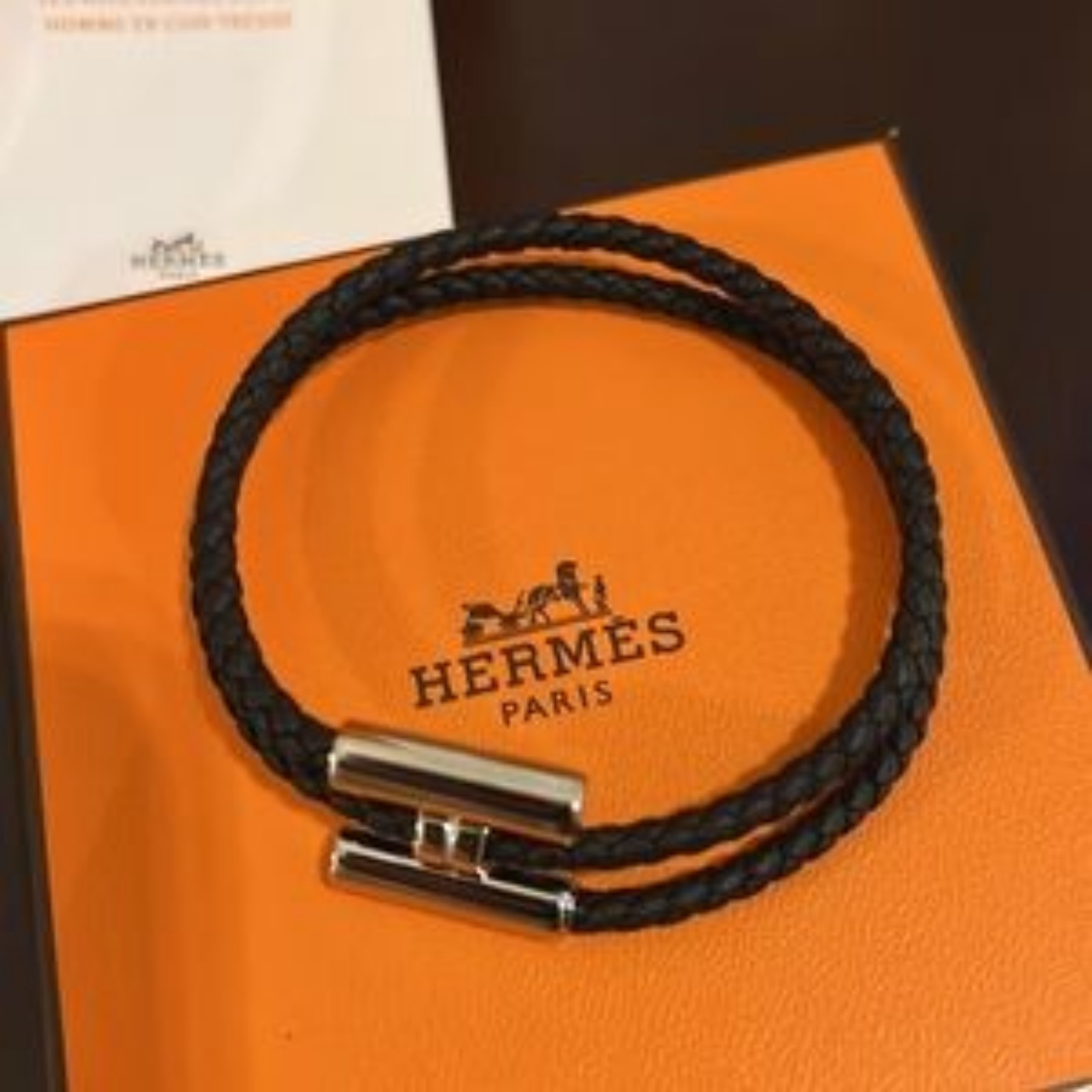 Api Orange Leather Bracelet /1E2482 da