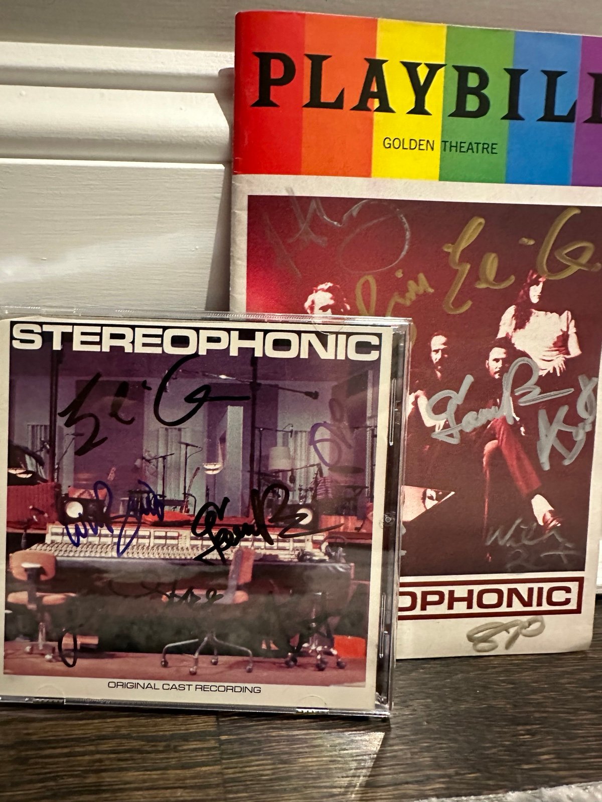 Stereophonic Broadway Signed Playbill and CD Bundle