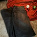 black denim baggy jeans