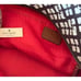 Kate Spade New York Canvas & Leather Shoulder Bag Logo Jacquared Lining 2 straps