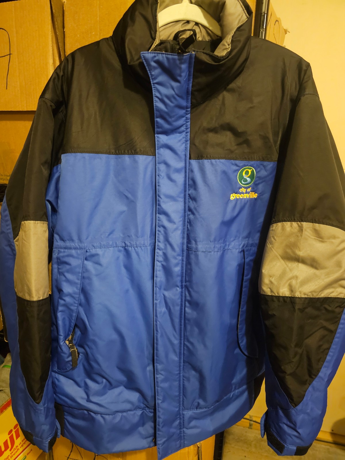 Mens Cintas City Of Greenville SC South Carolina Jacket Coat Hood XL Extra Large