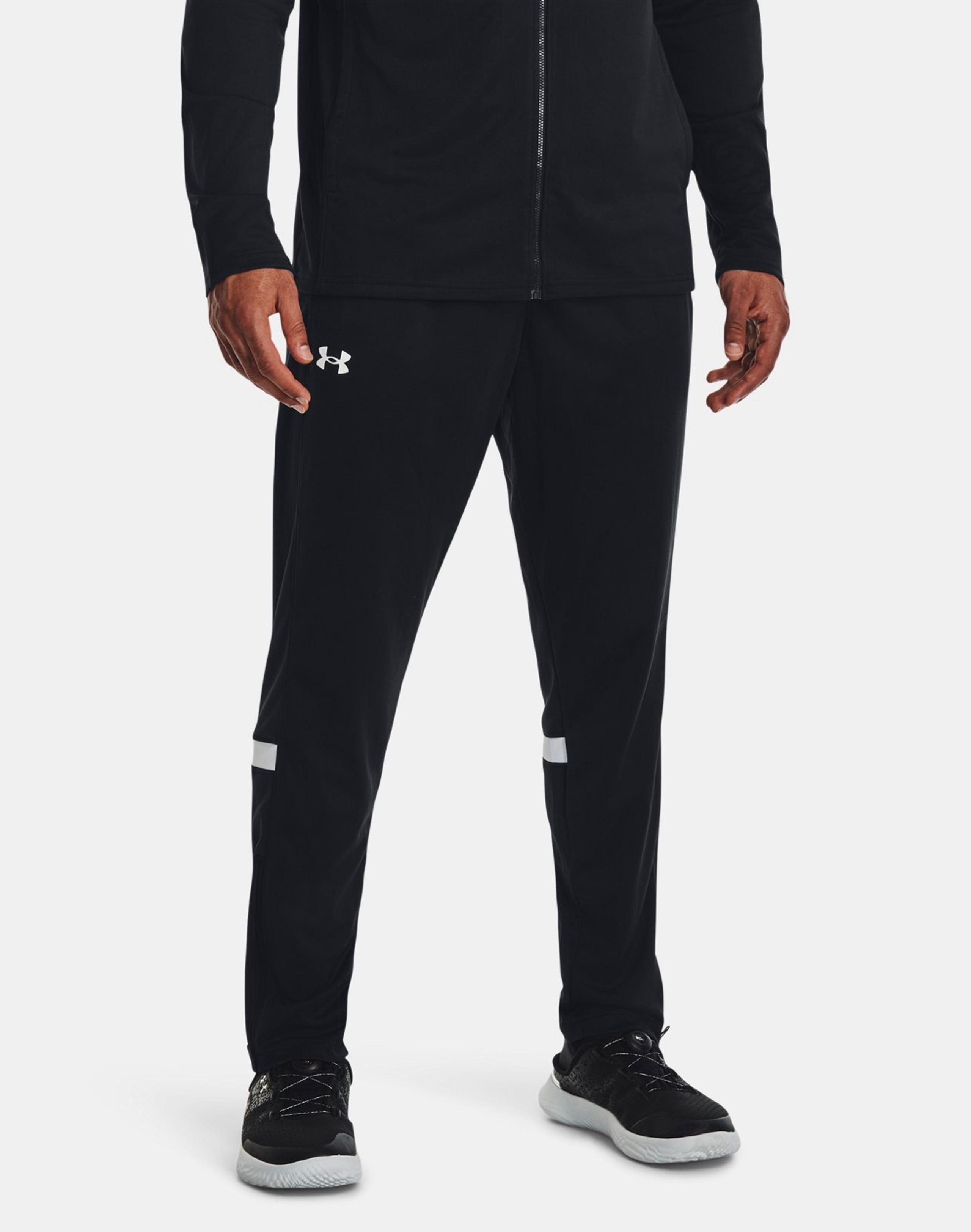 Men's UA Knit Warm Up Team Pants Black / White Under Armour Running Gym XL