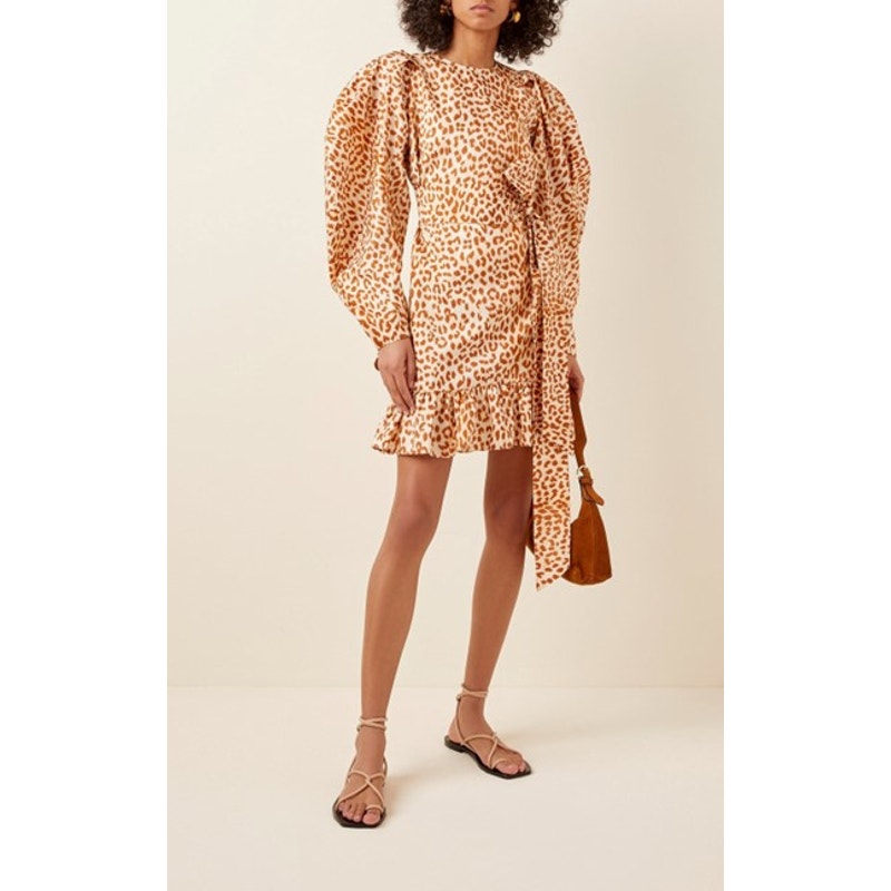 Ulla Johnson Silk Rosaria Cheetah Mini Dress Dress Size 4