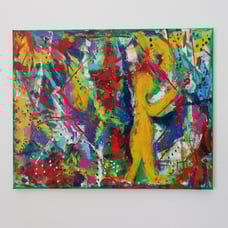 Original Acrylic Abstract Painting on Canvas 16 x 20 Signed 2022