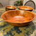 Vintage Mid Century Modern Wood Parquet Bowl set. Various sizes