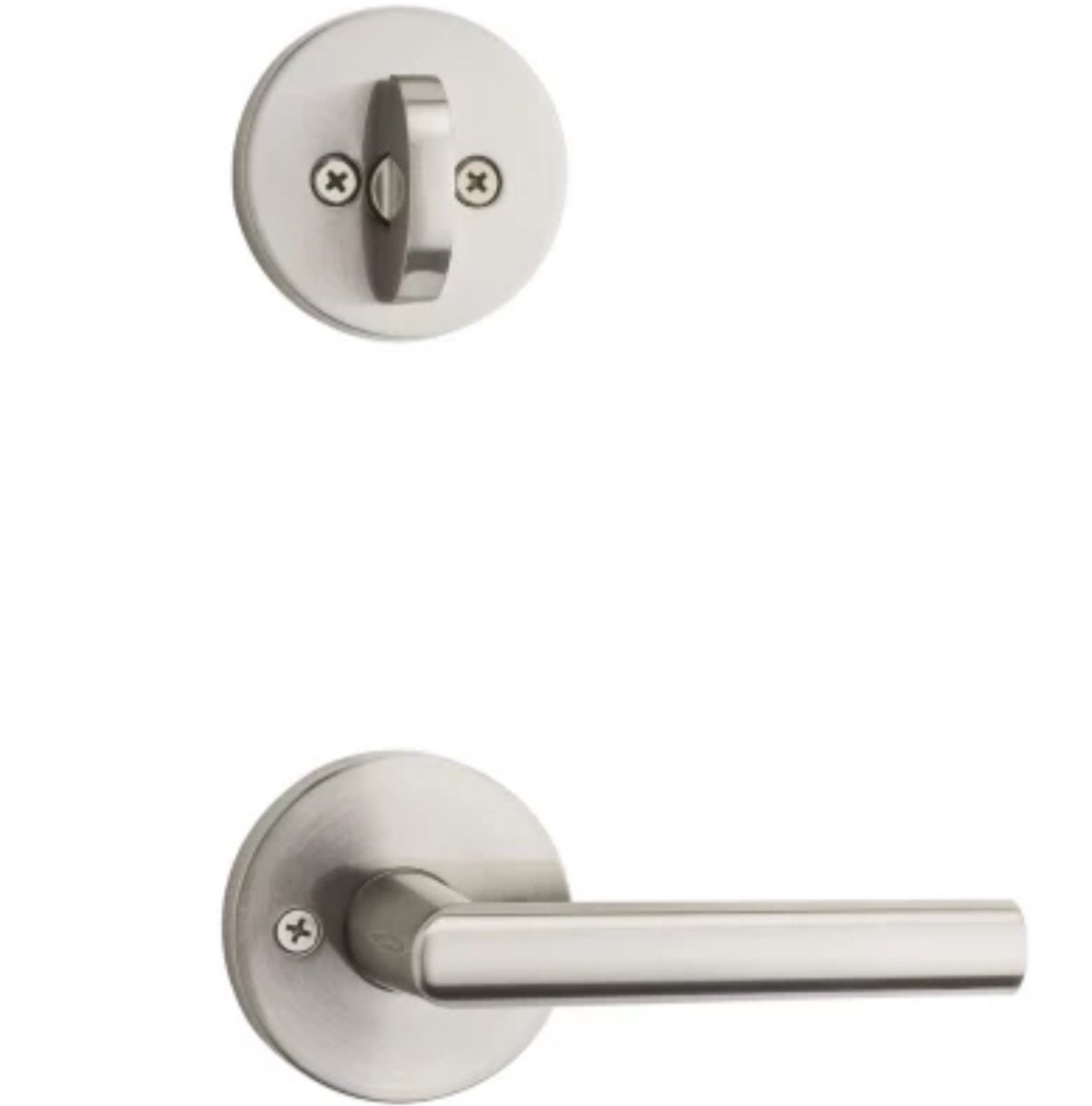 Kwikset Signature Microban 971mil RDT 15 V1 Milan Interior Pack LP Satin Nickel