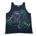 RARE Vintage 1995 Oneita Double Side Philadelphia Zoo Black Panther Mens Tank L
