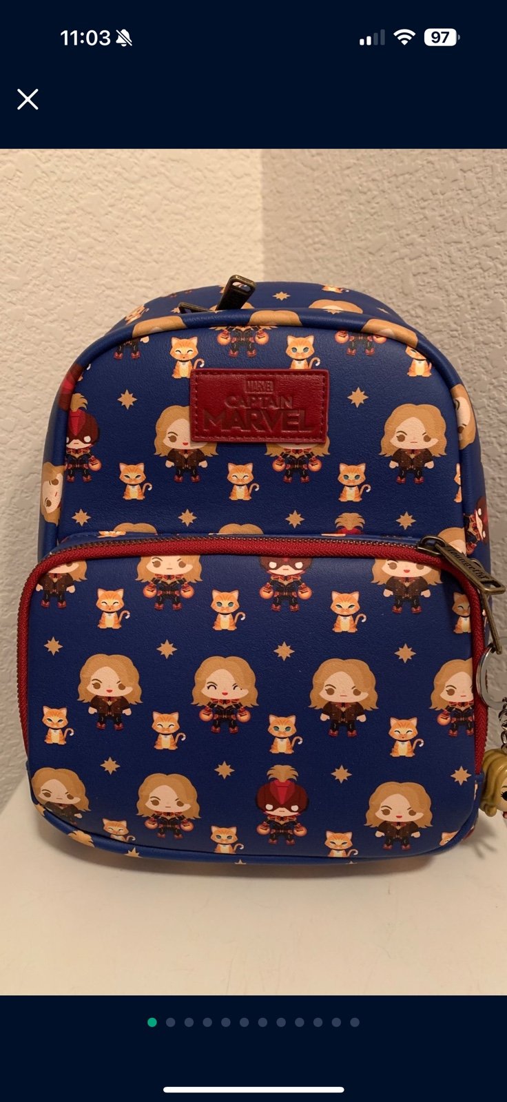 Captain Marvel Loungefly Mini Backpack