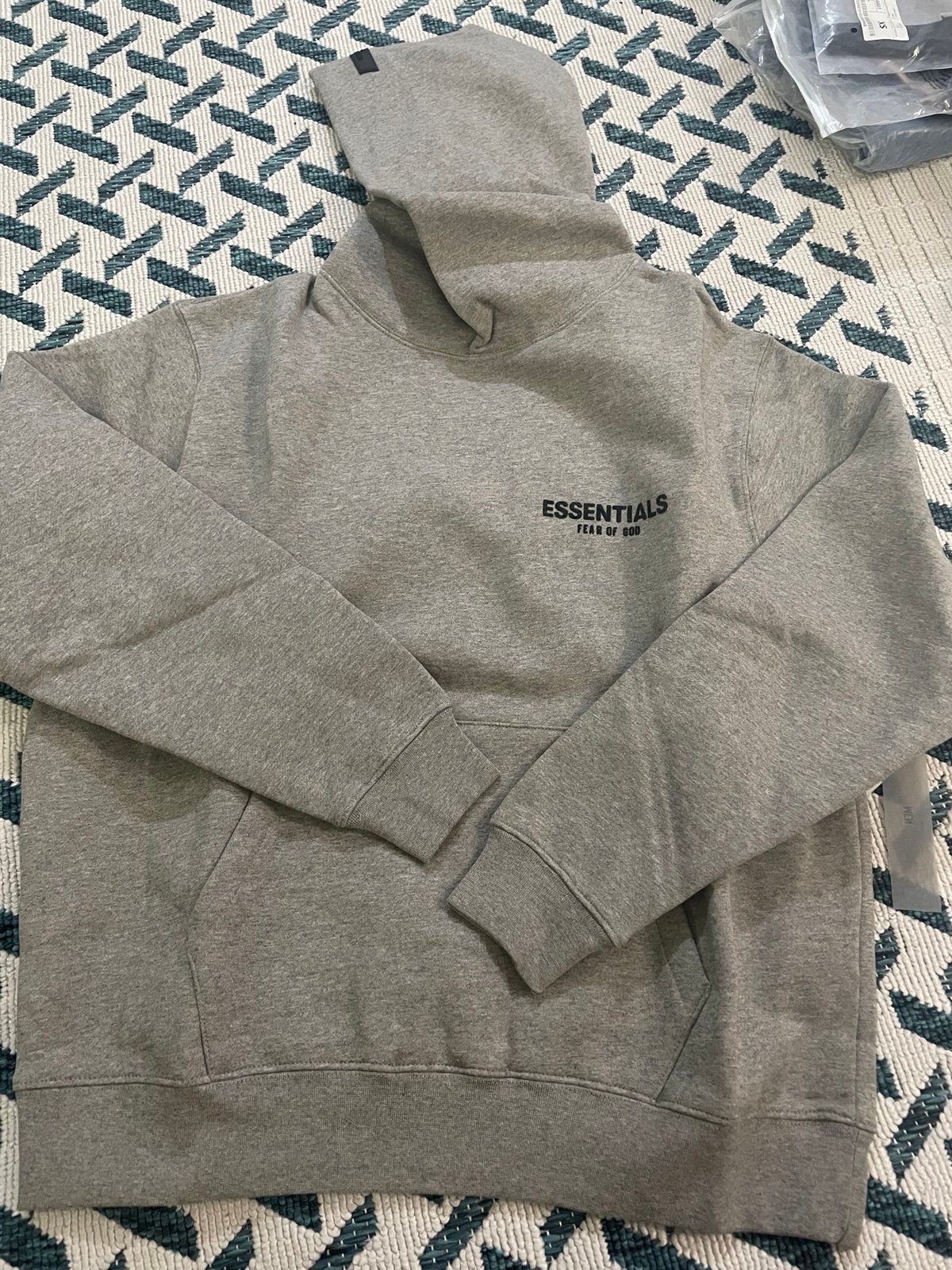 Essentials back logo hoodie