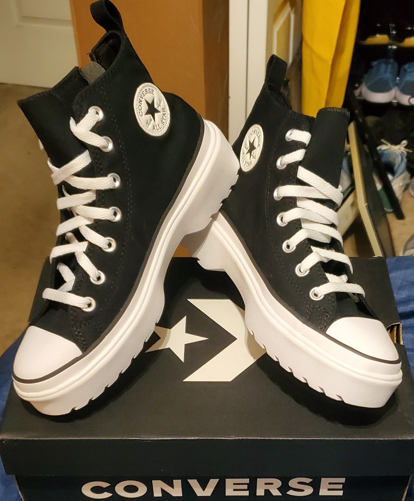 Converse Chuck Taylor All Star Hi Lugged, New In Box! Womens 9/Kids 7