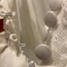 A line princess wedding dress with tulle and pearls and sequined flowers