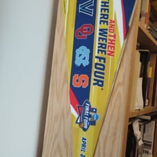 2016 Final Four 12x30 Premium Pennant 4 Team Villanova Oklahoma Syracuse UNC