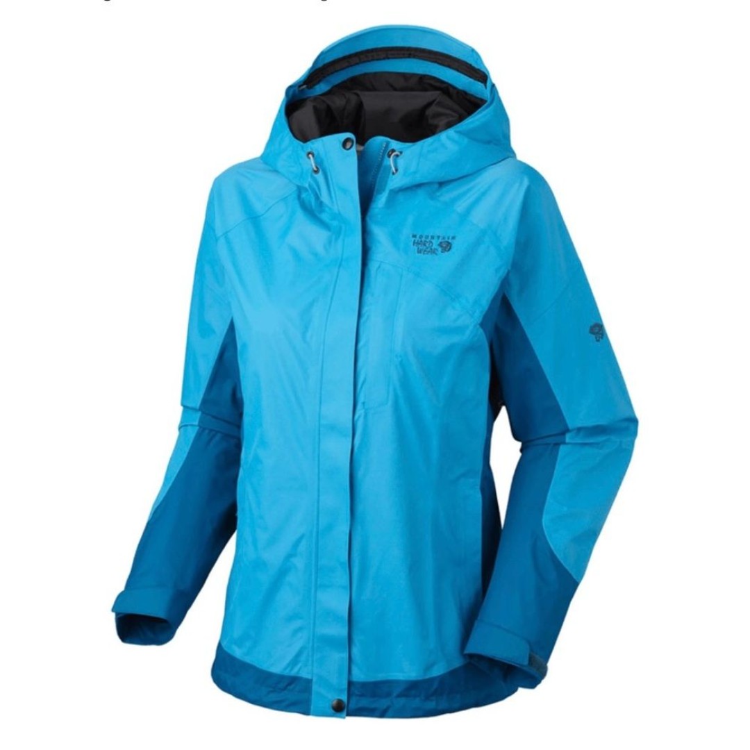 Mountain Hardware Nazca Hardshell Jacket Mountaineering Rain Coat, S, Blue