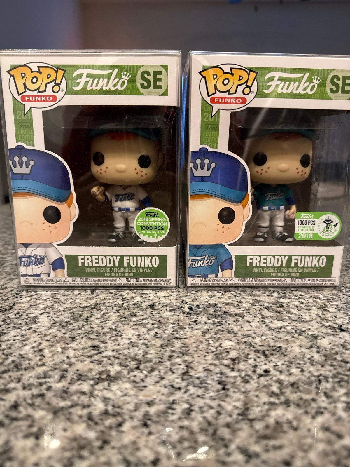 Freddy Funko as Baseball Player Lot 2018 ECCC Both 1000 PCS