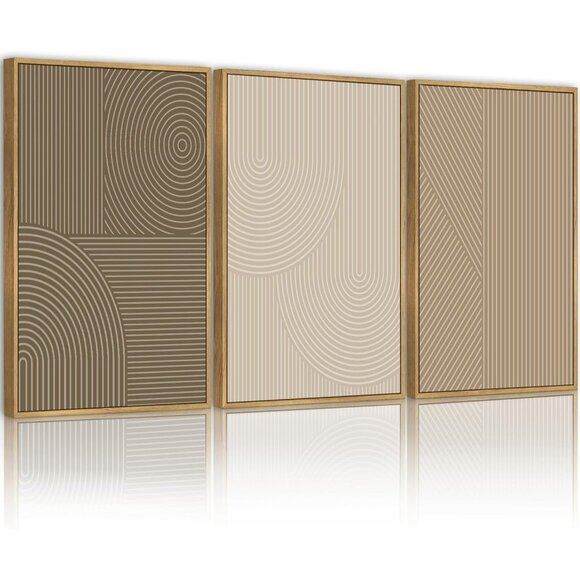 New Minimalist Abstract Wall Art, 11x14in Geometric Artwork for Home Decor