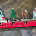 4pk Metal Holiday Character Christmas Stocking Holder Snowman/Tree/Deer/Bear