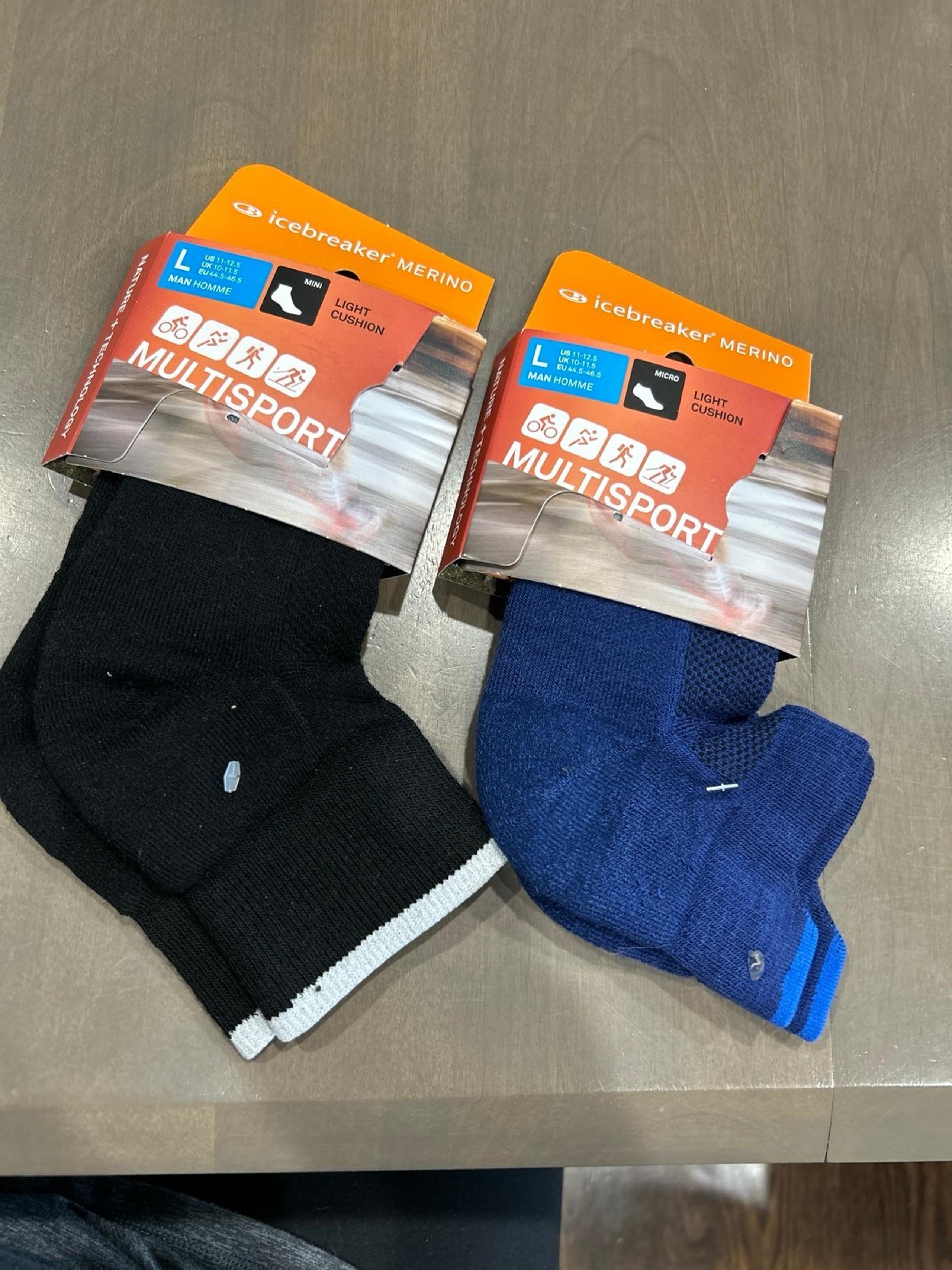 NWT Men's Merino Multisport Light Micro Socks - Icebreaker