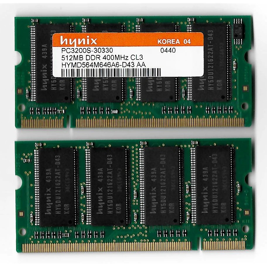 Hynix 1 GB DDR-400 PC3200 SODIMM Kit