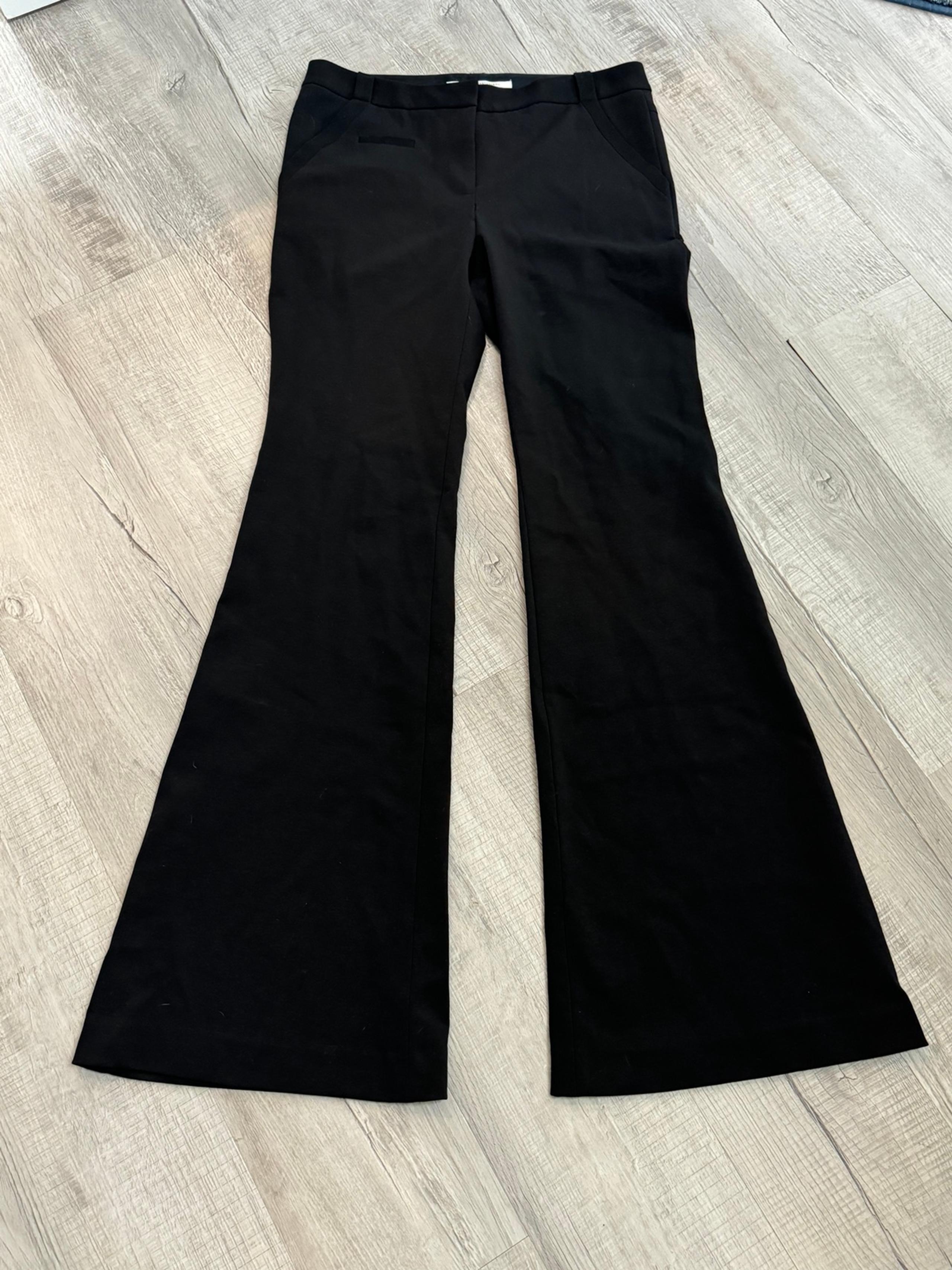 Diane Von Frustenburg black flare dress pants size 12