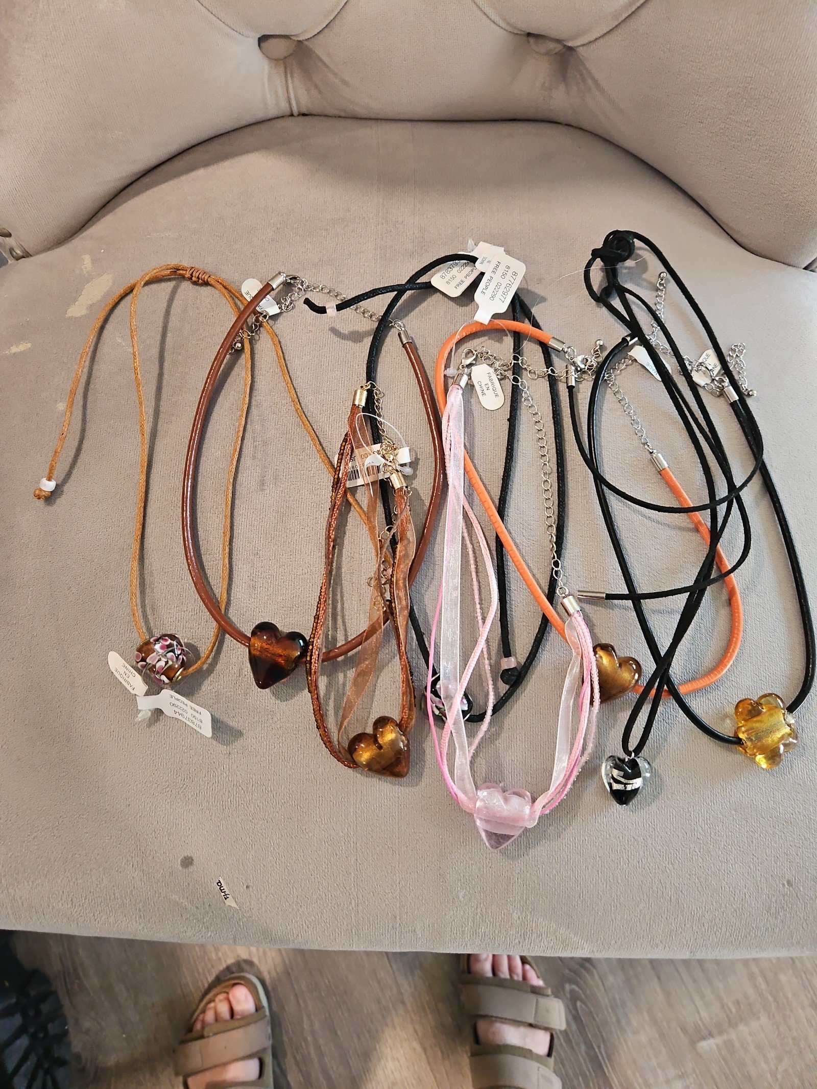 9 FREE PEOPLE CHOKER NECKLACES / FREE SHIPPING