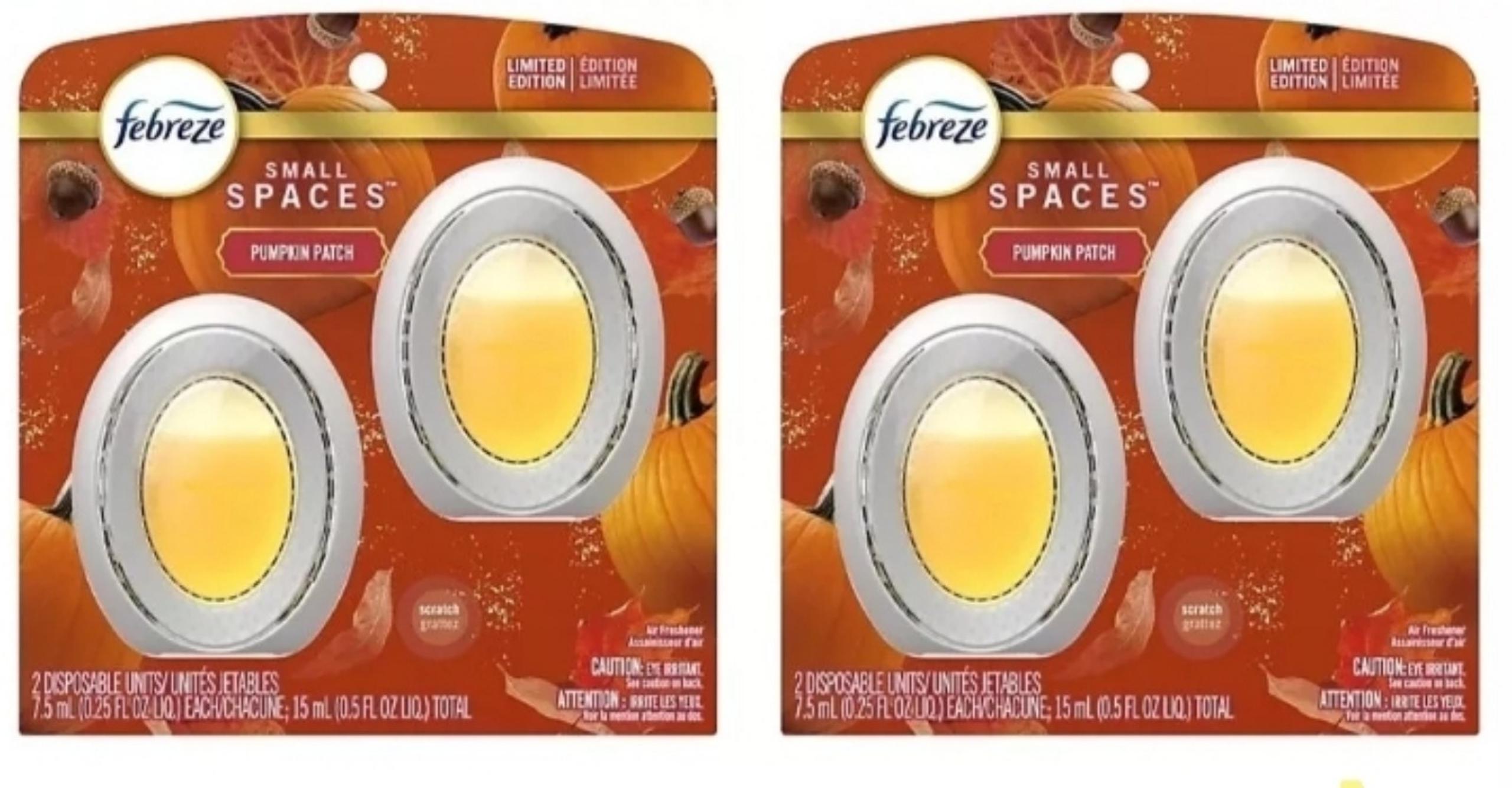 (2) febreze small spaces pumpkin patch
