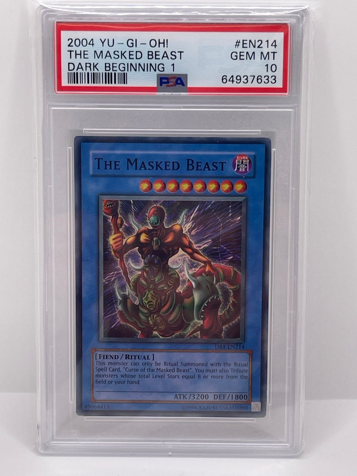 Psa 10 The Masked Beast (POP 4)