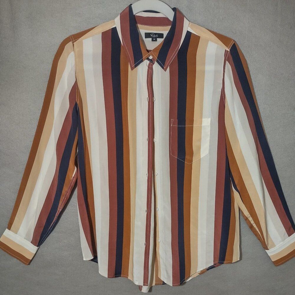Rails XS Silk long sleeve blouse