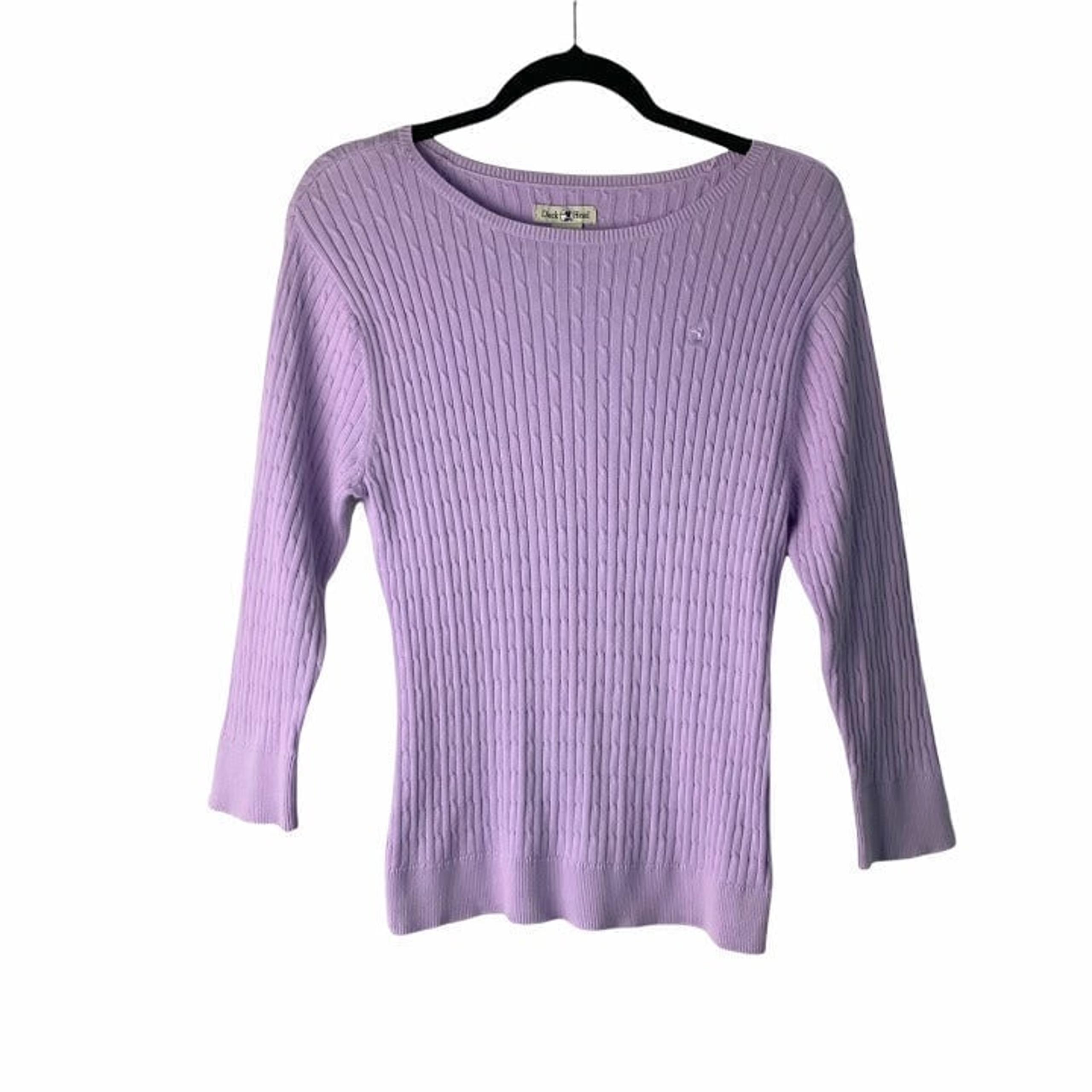 Women's Duck Head Sweater Medium Purple