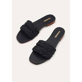 Kaanas Papagayo Sandal in Black