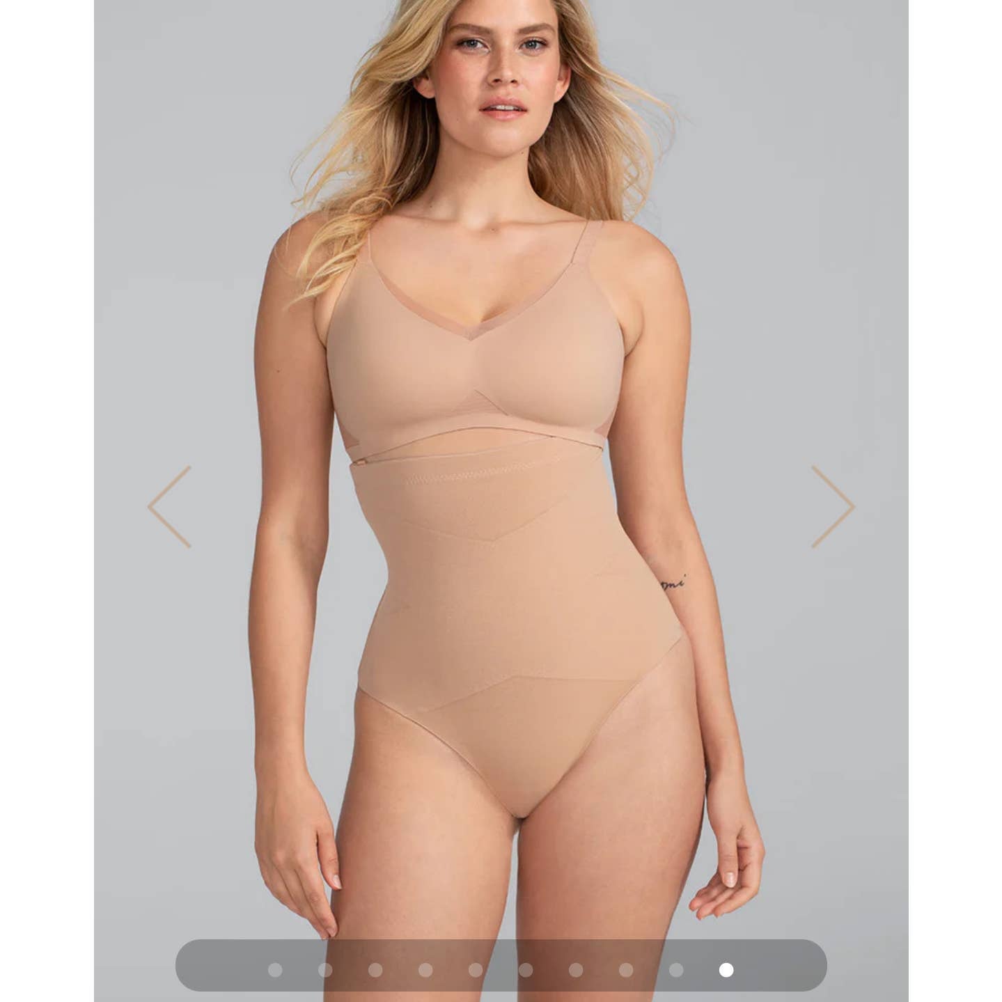 Honeylove Compression Thong Shapewear Beige Medium