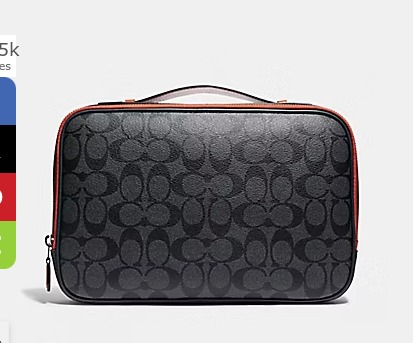 NWT COACH MULTIFUNCTION POUCH IN COLORBLOCK SIGNATURE CANVAS (COACH F78269)