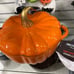 NEW SMITH & CLARK IRONWORKS 2 quart Orange Pumpkin Enameled Cast Iron Dutch Oven