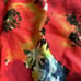 St. John Collection poppy silk sleeveless sweater tan size M