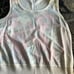 St. John Collection poppy silk sleeveless sweater tan size M