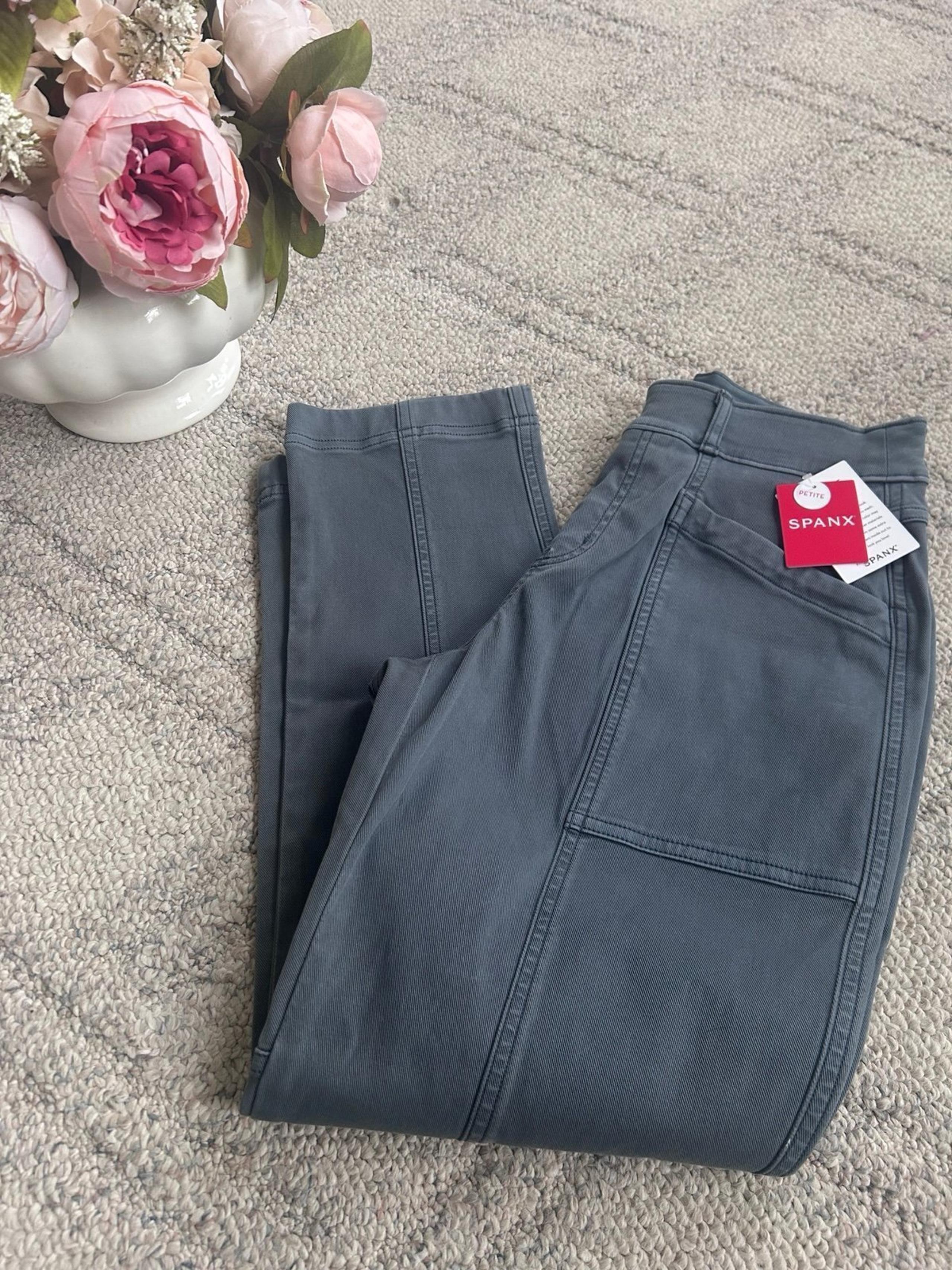 NWT SPANX Twill Pants Denim Size Small Petite