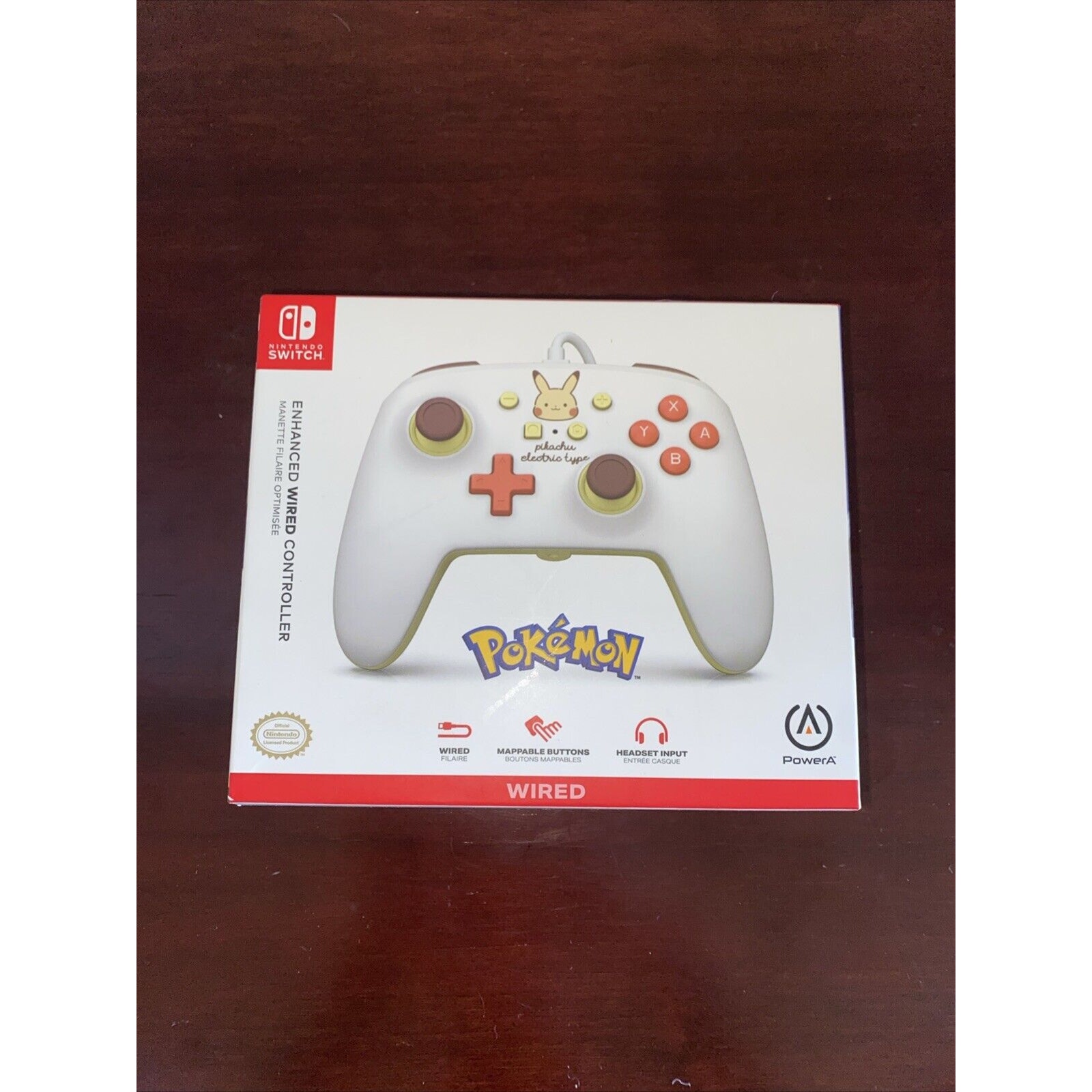 Nintendo Switch PowerA Enhanced Wired Controller - Pokémon Pikachu BRAND NEW