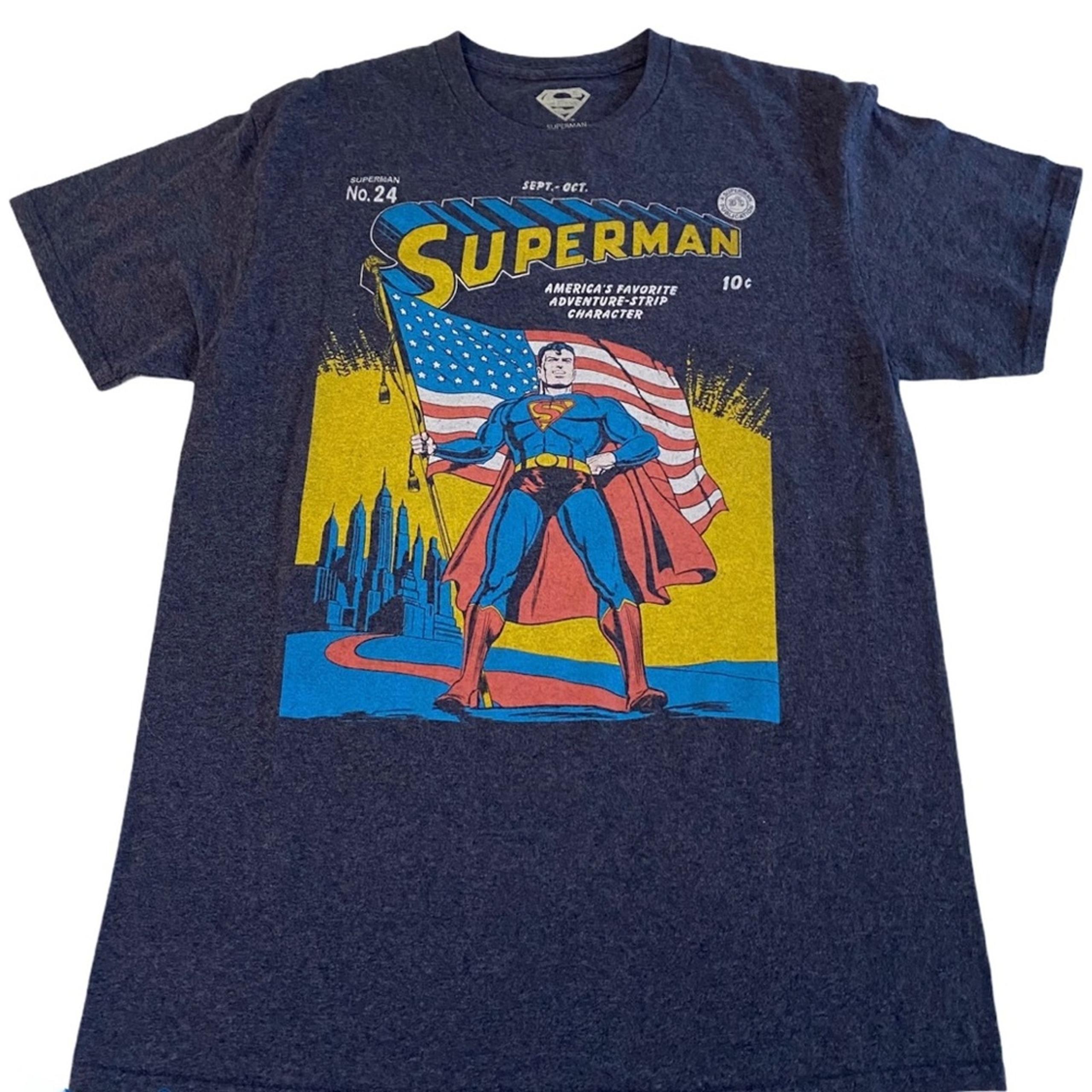 Superman No. 24 America's Favorite Unisex Graphic Tee- Size Medium