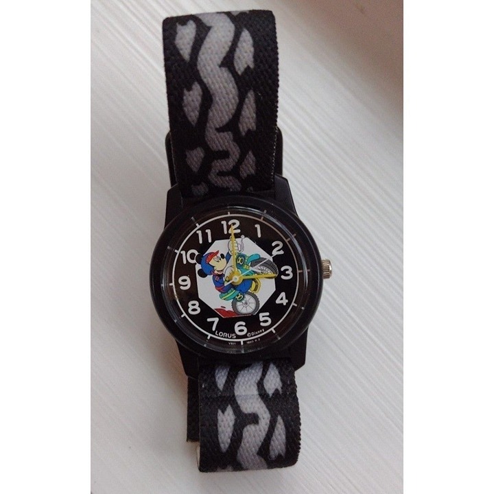 Vintage Mickey Mouse BMX Bike Watch