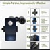 GLLYSION 12X50 Professional HD Binoculars for Adults with Phone Adapter