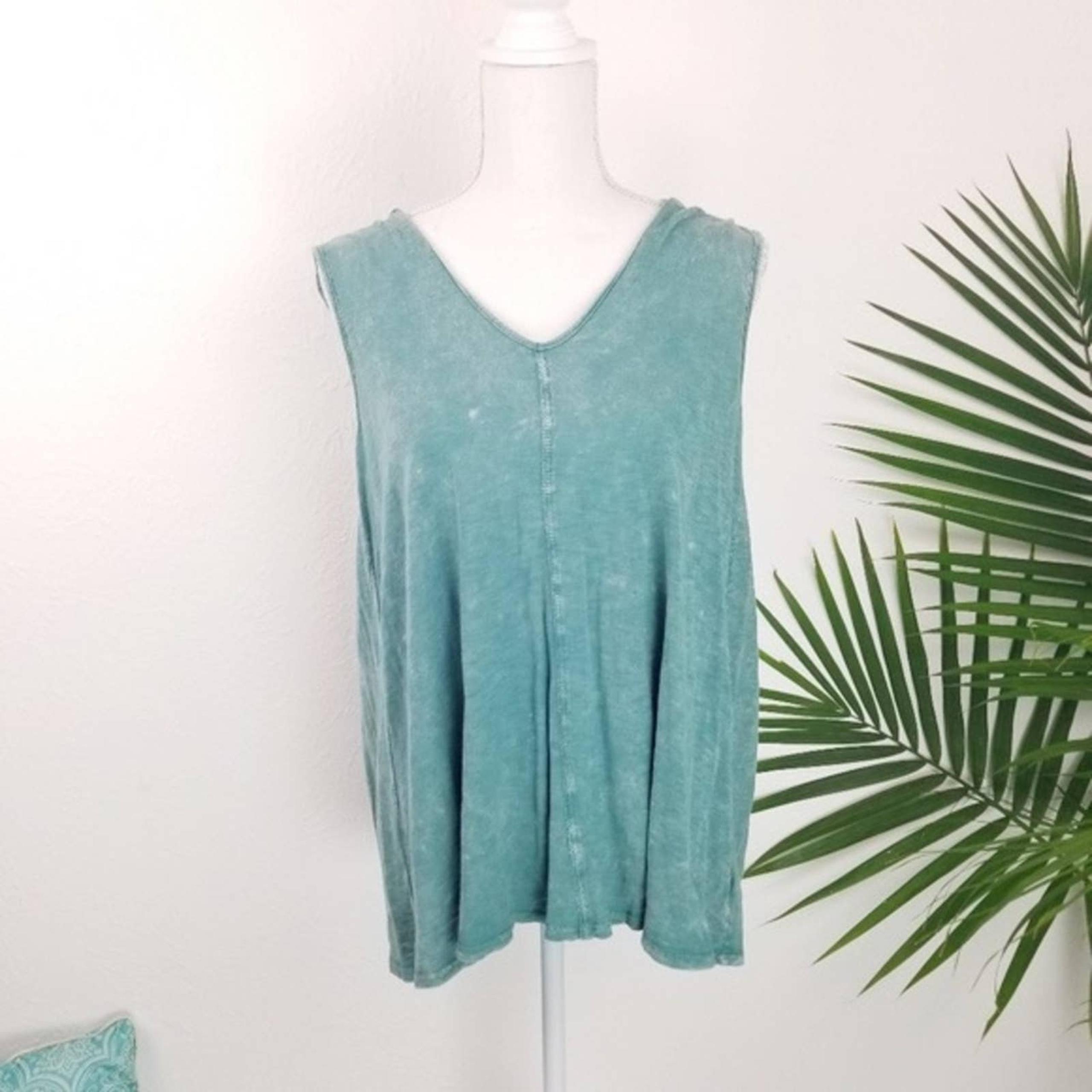 Eri + Ali Anthropologie Teal Pleated Top